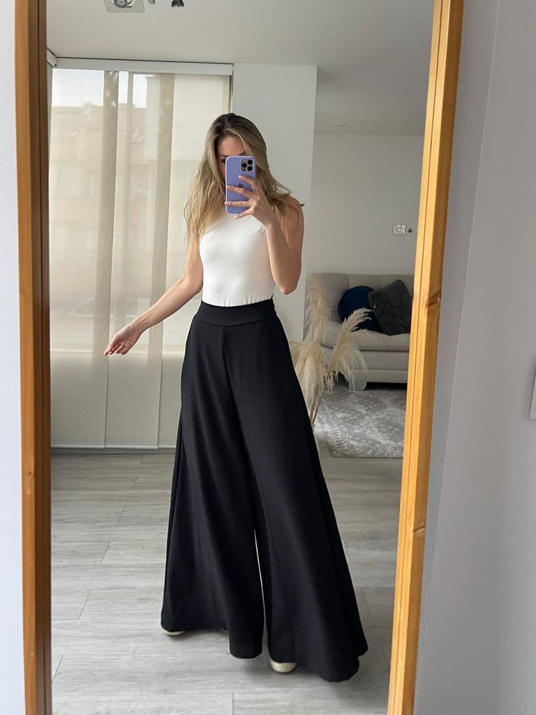 Evolet Wide Fit Palazzo Pants With Pockets