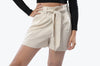 Evolet Paperbag Shorts with Pockets