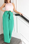 Evolet Colorful Tie front Palazzo Pants