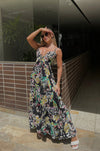 Evolet Tiered Floral Print Maxi Dress