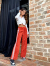 Evolet Modern Striped Side Leg Pants