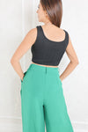 Evolet Classic Square Neck Crop Top